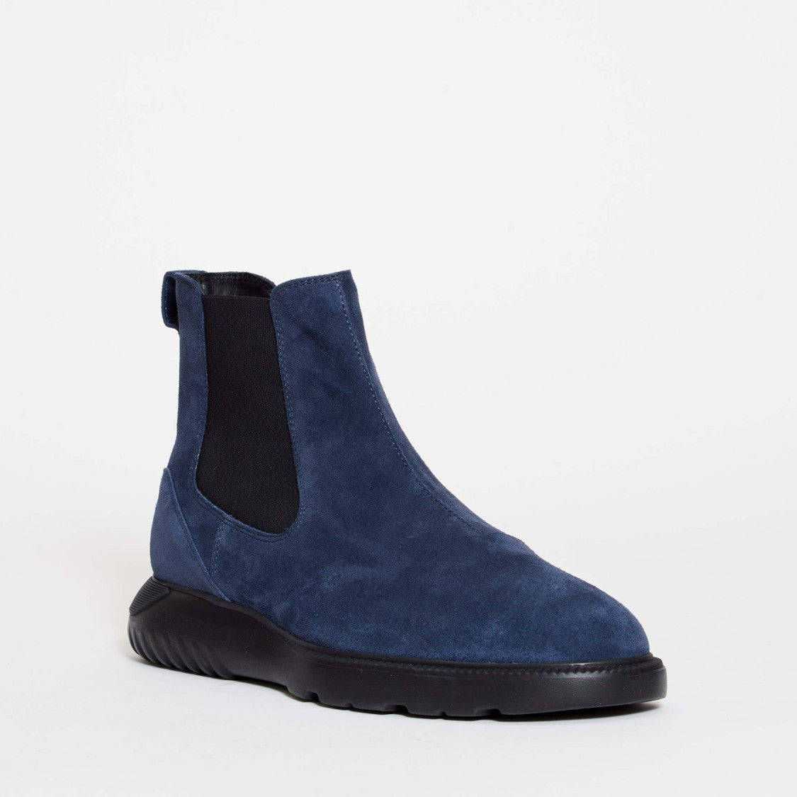 Hogan Blue Suede Ankle Boots