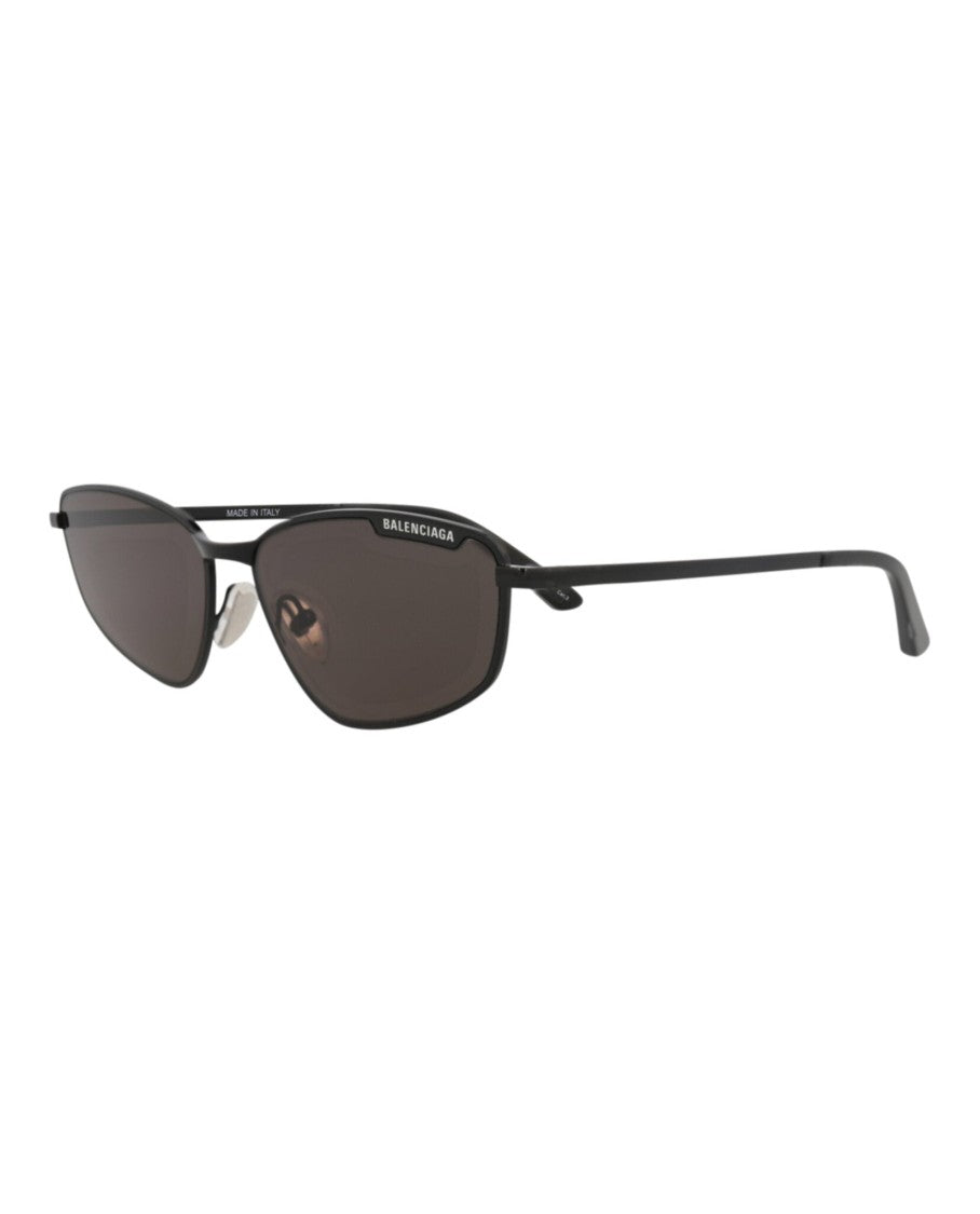Balenciaga Square-Frame Metal Sunglasses