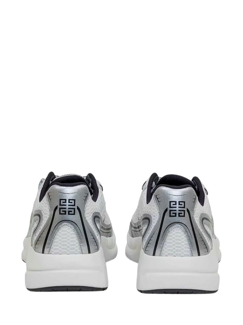 Givenchy Low-Profile Mesh Sneakers With Silver Accents