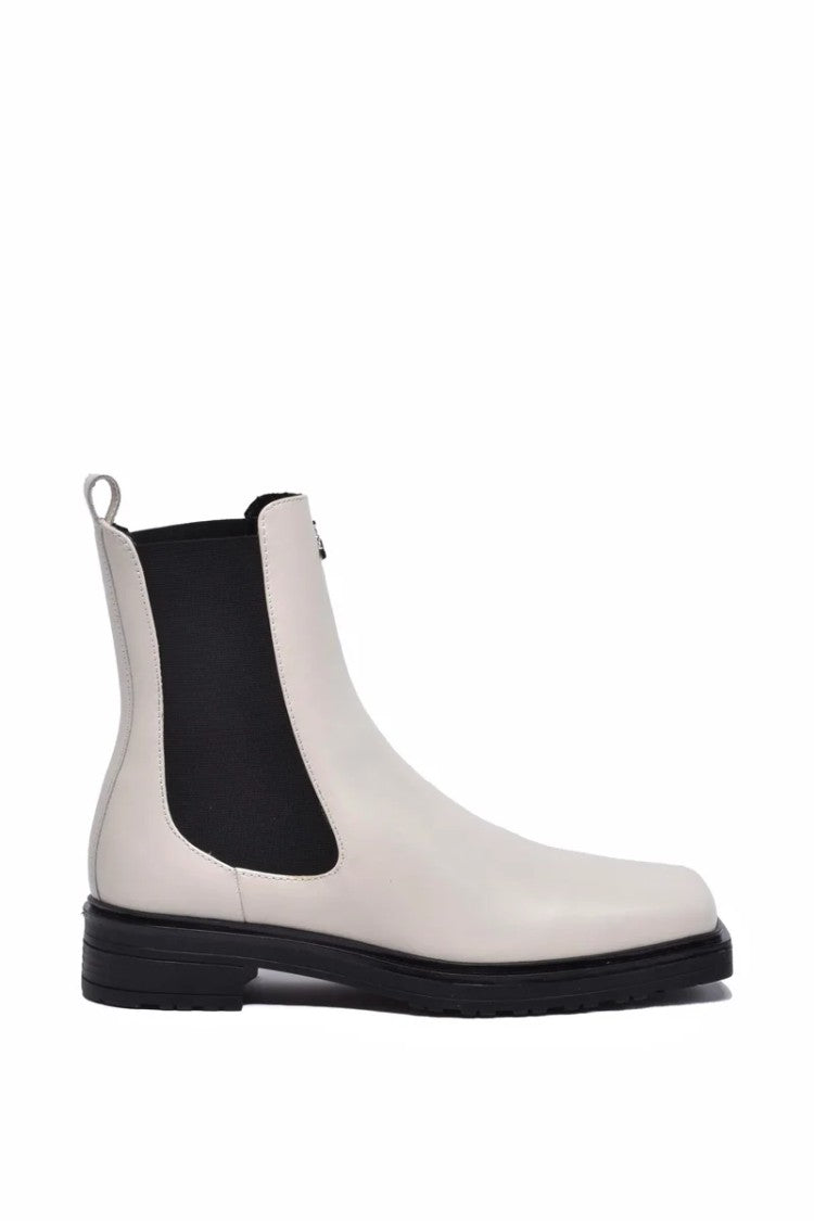 Patrizia Pepe Ankle Boot 3Cm Heel - White