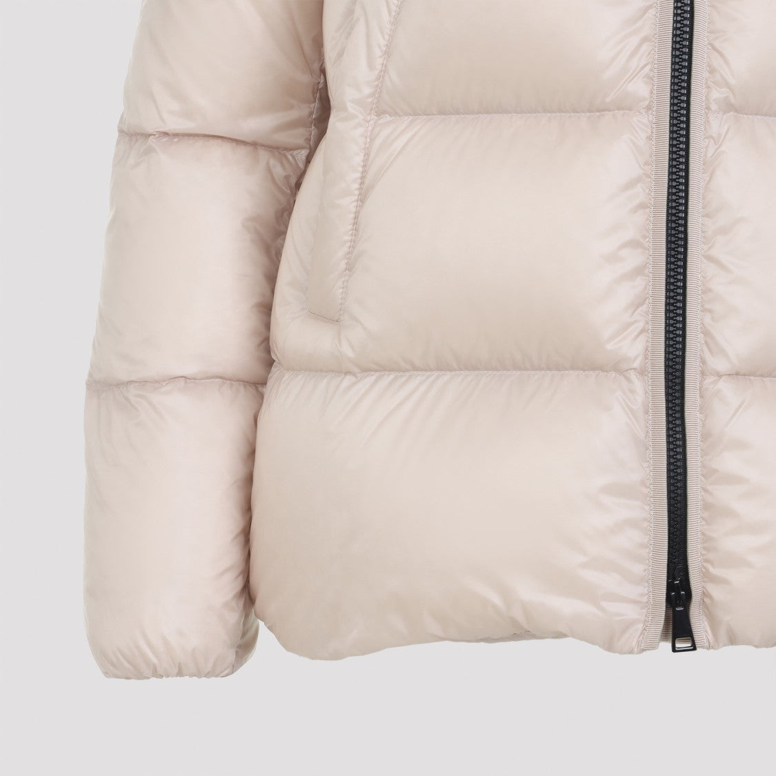 Moncler Quilted High-Collar Puffer Jacket With Adjustable Hood