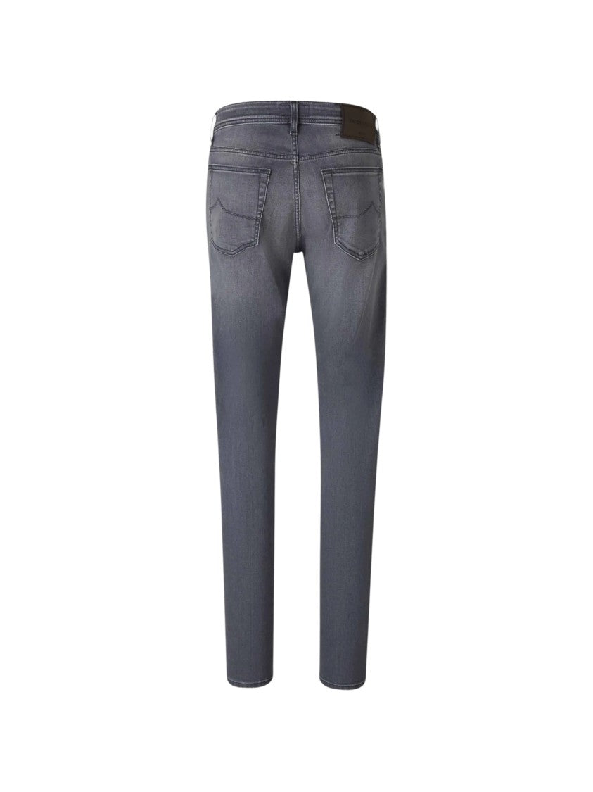 Jacob Cohen Slim-Fit Jeans With Signature Logo Patch And Faded Wash