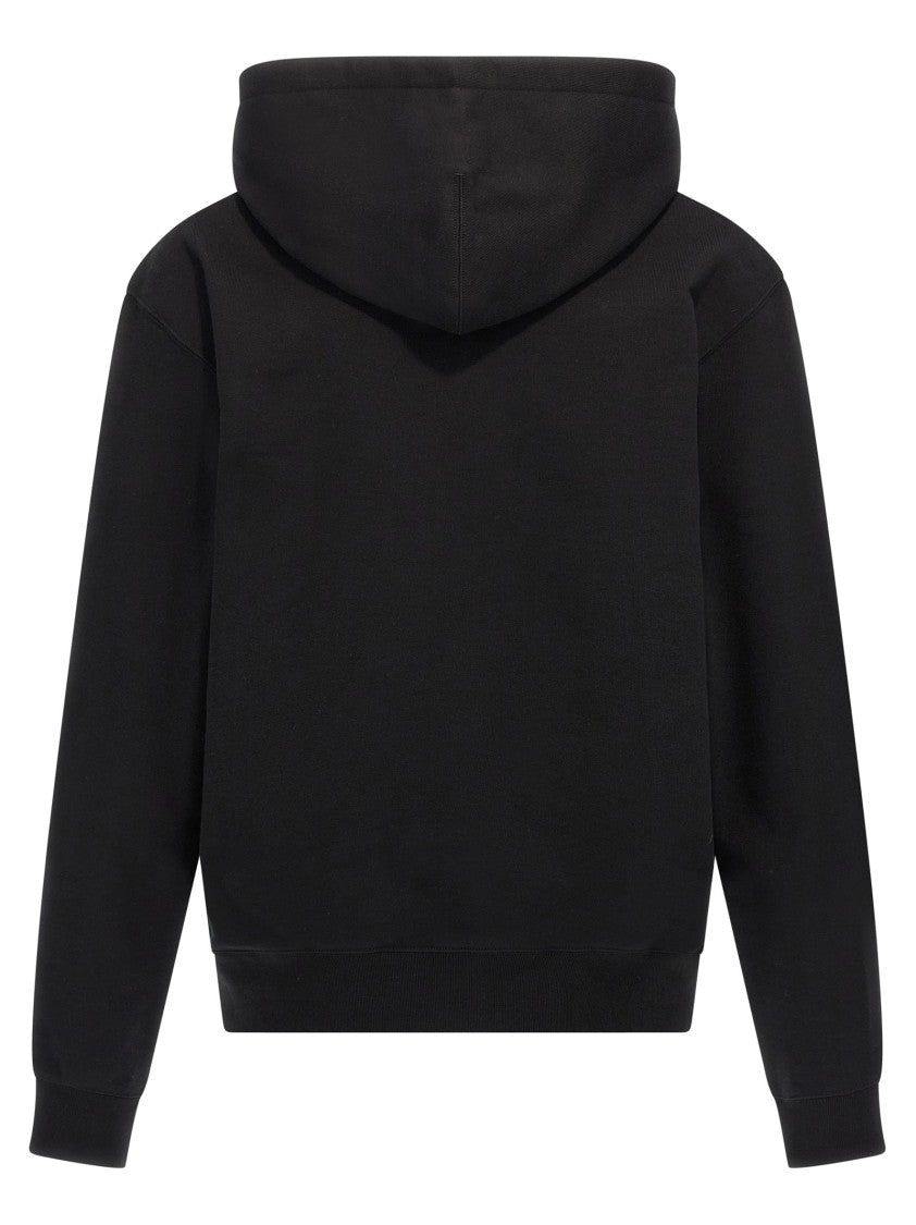 Jil Sander Brushed Cotton Hoodie With Logo Print