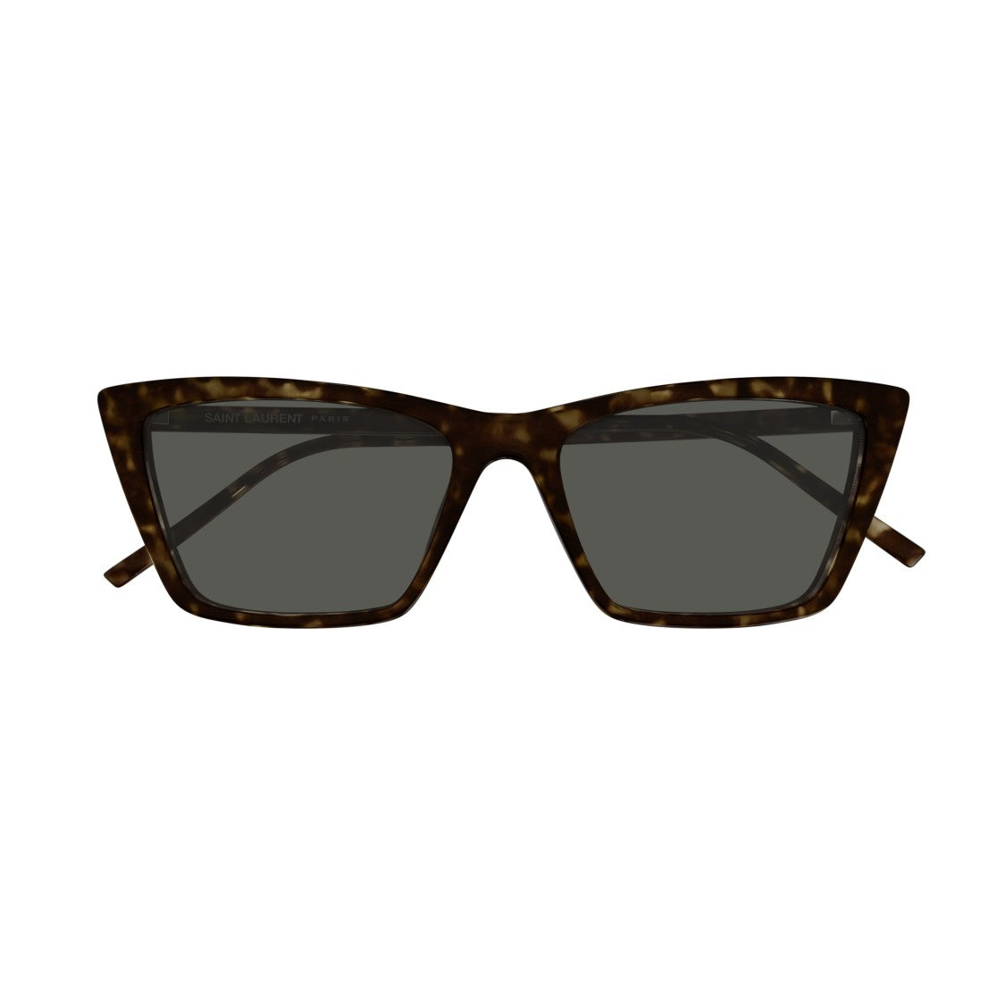 Saint Laurent Sl 737 Mica Thin Angular Cat-Eye Tortoiseshell Frame Sunglasses