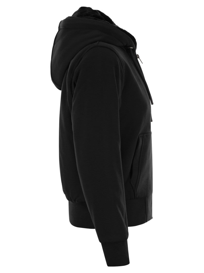 Moose Knuckles Classic Bunny - Sweatshirt With Faux Fur