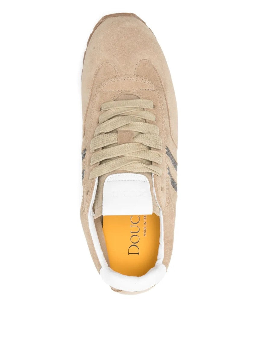 Doucal's Light Beige Suede Sneakers