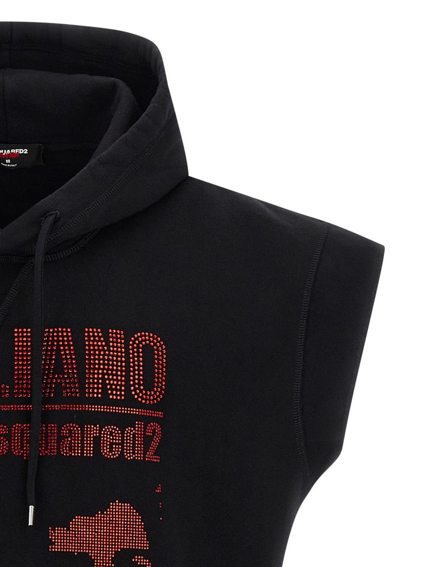 Dsquared2 Capsule Hoodie In Fleece Cotton