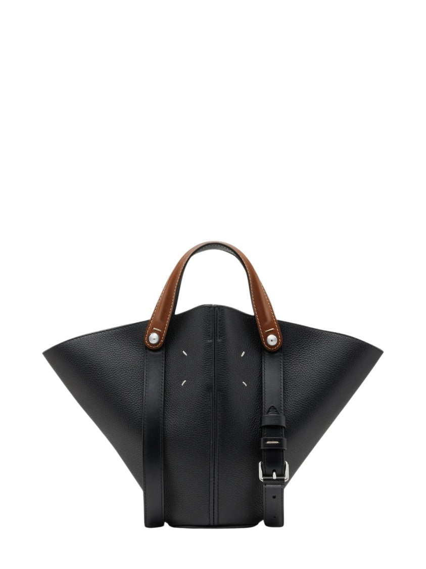 Maison Margiela Small Dress-Age Triangular Leather Tote Bag