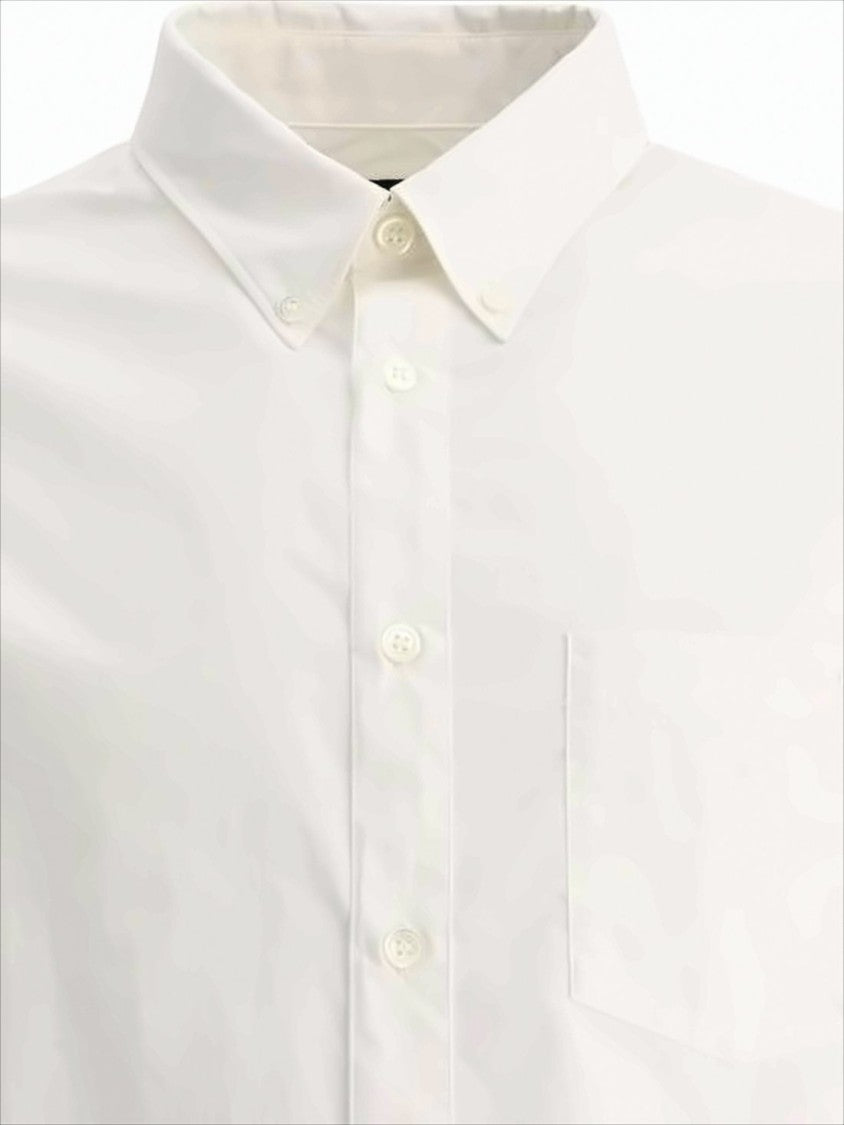 A.P.C. Long-Sleeve White Shirt With Classic Collar