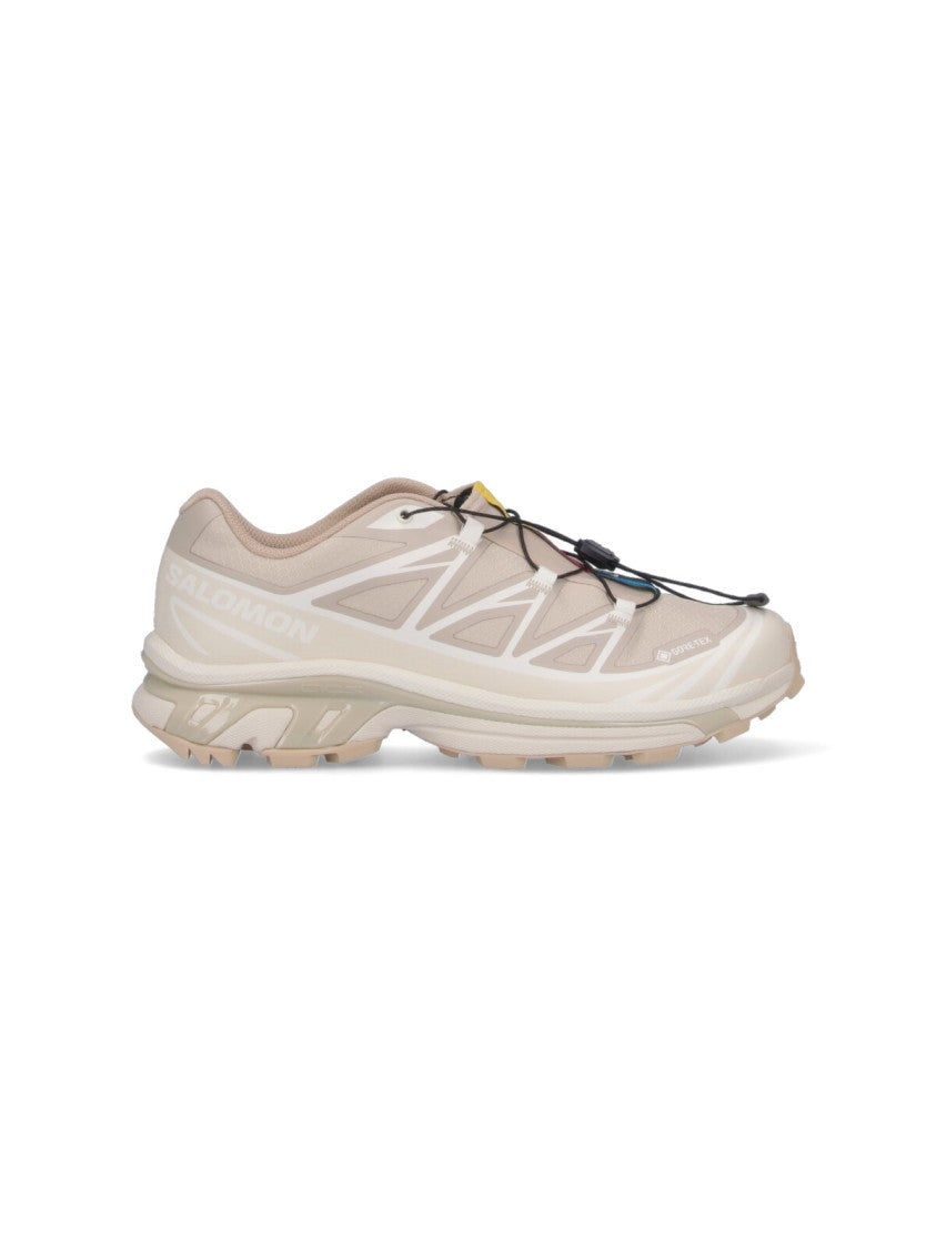 Salomon Beige Xt-6 Gore-Tex Sneakers With Adjustable Closure