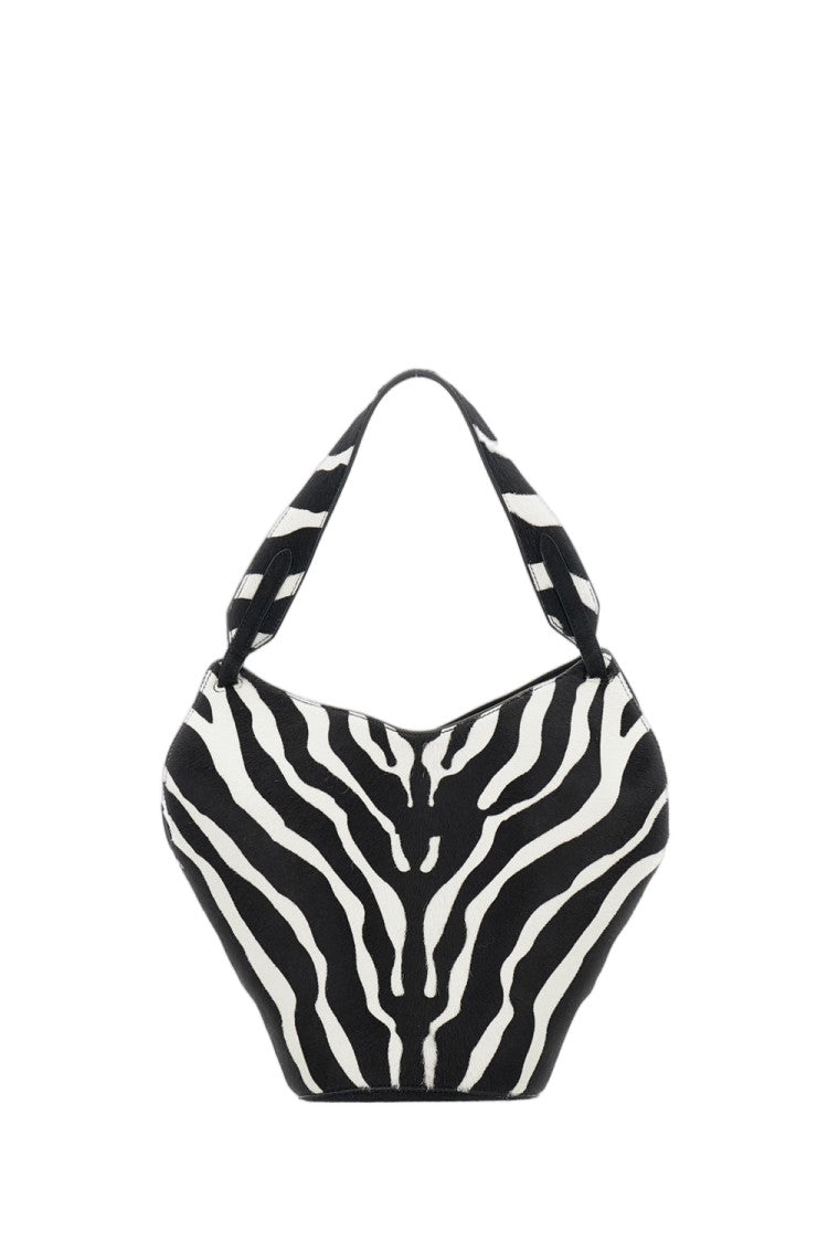 Khaite Reversible Scarf-Inspired Mini Tote In Pebbled Calfskin
