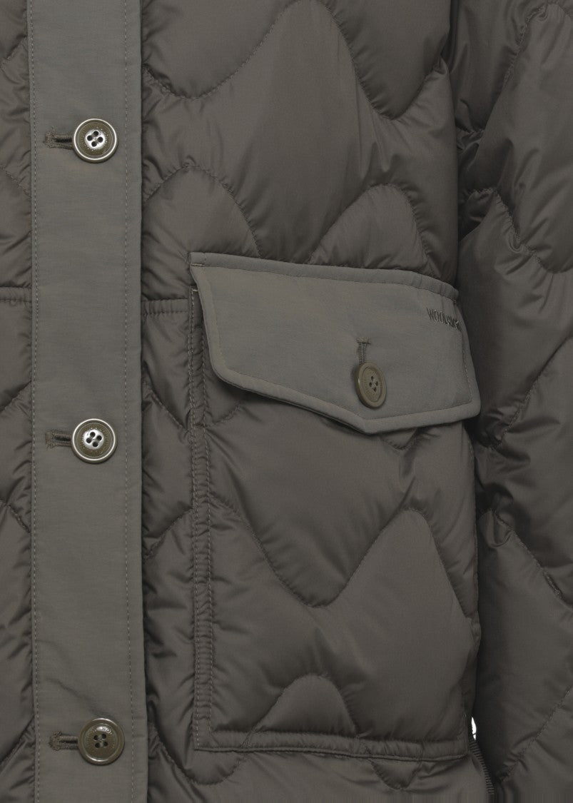 Woolrich Green Heritage Quilted Down Jacket