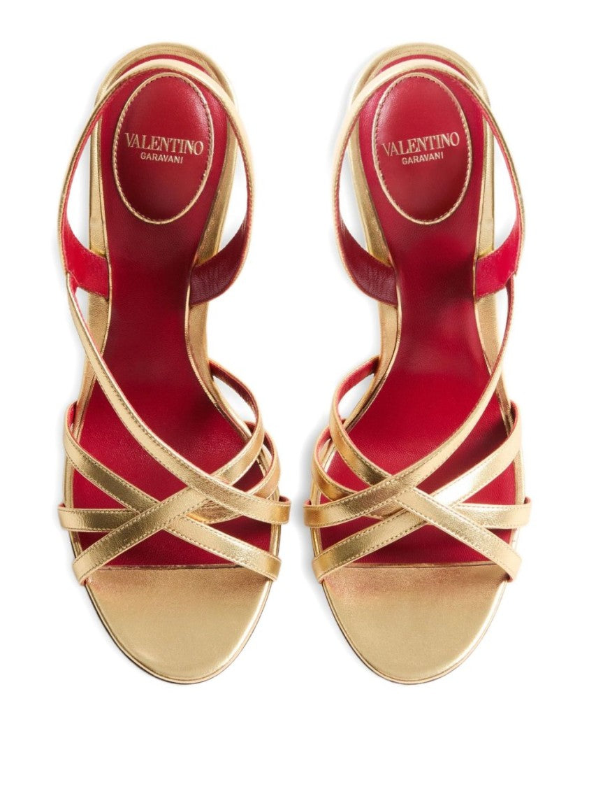 Valentino Garavani Fetishique Sandal In Laminated Nappa