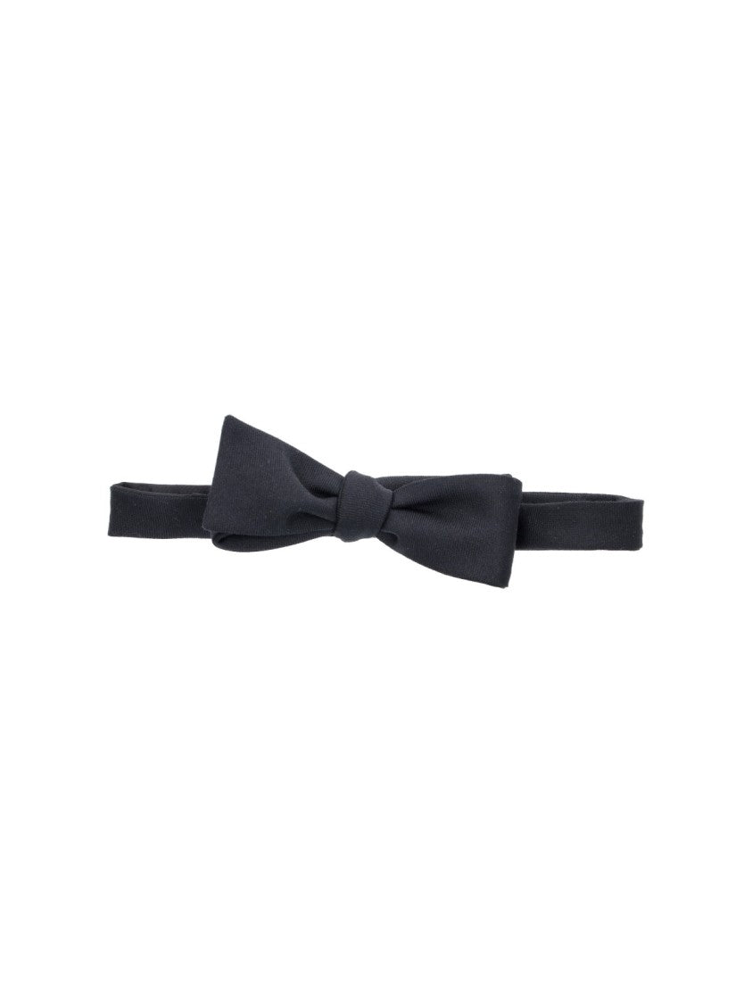 Thom Browne Black Classic Adjustable Wool Bow Tie