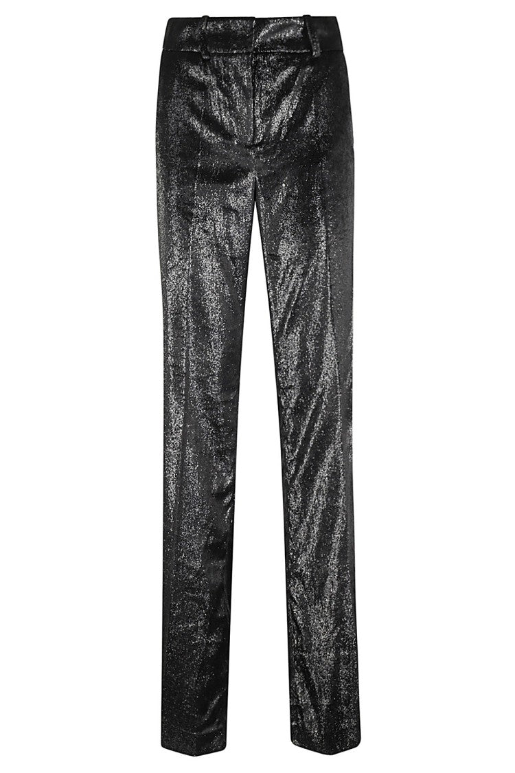 Bcbg Max Azria Black Lurex Velvet Pants