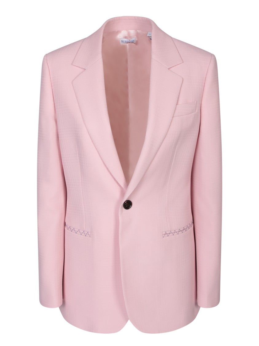 Burberry Pink Wool Jacket