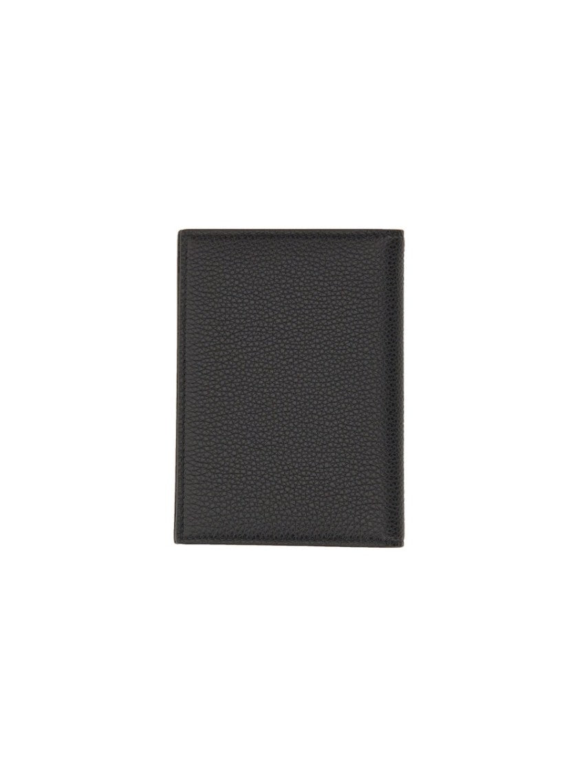 Tom Ford Passport Holder With Textured Calf Leather Finish