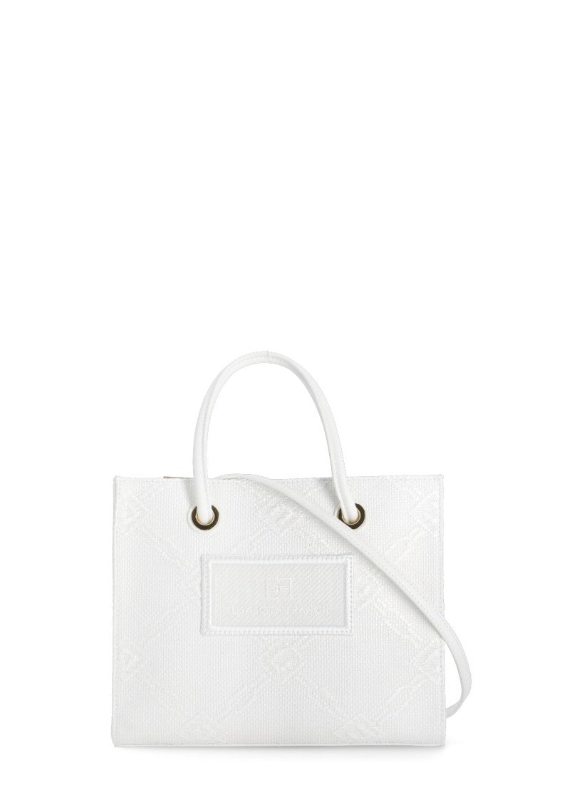 Elisabetta Franchi Black Canvas Bag