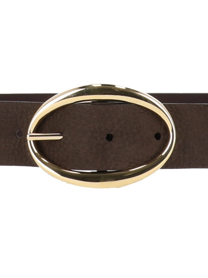 Claudio Orciani Sveva Nabucco Double Slim Nubuck Leather Belt