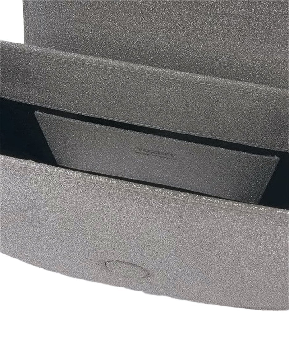 Yuzefi Structured Rounded Shoulder Bag With Embossed Flap