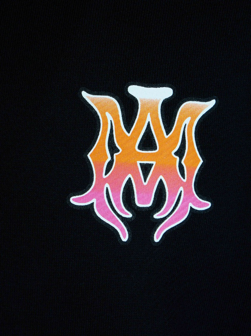 Amiri Cotton Hoodie With Gradient Logo Detailing