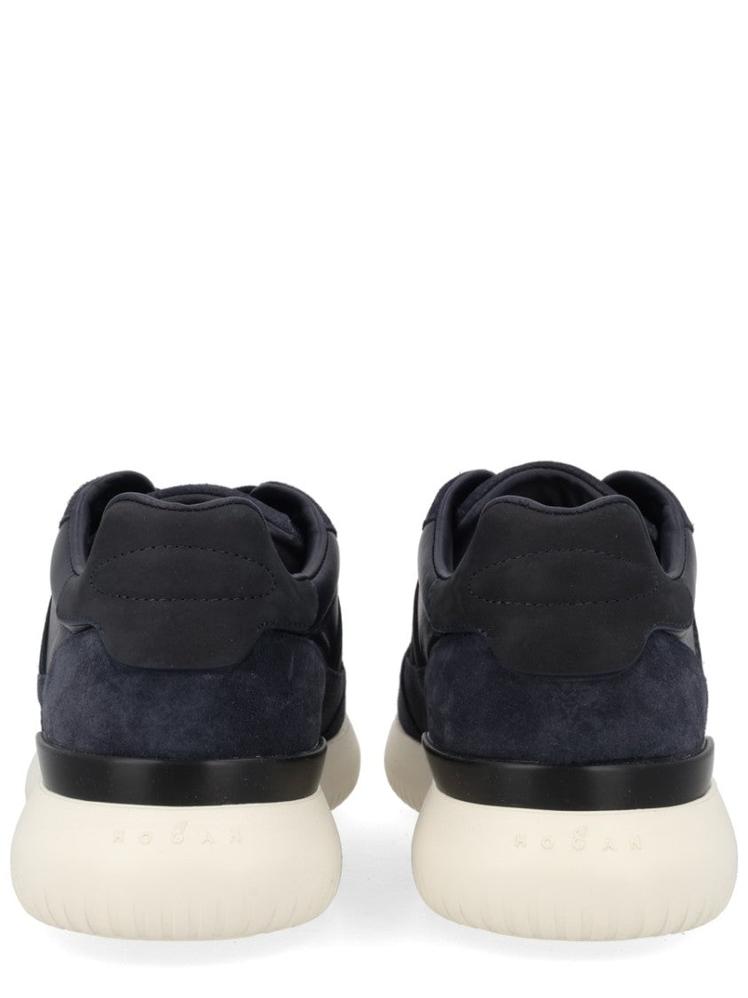 Hogan Blue Suede Sneaker Calfskin Mutton Sneakers