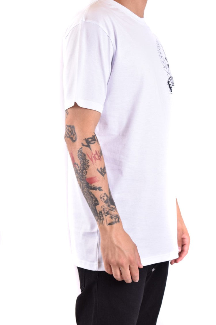 Philipp Plein Cotton T-Shirt With Bold Skull Graphic And Classic Fit