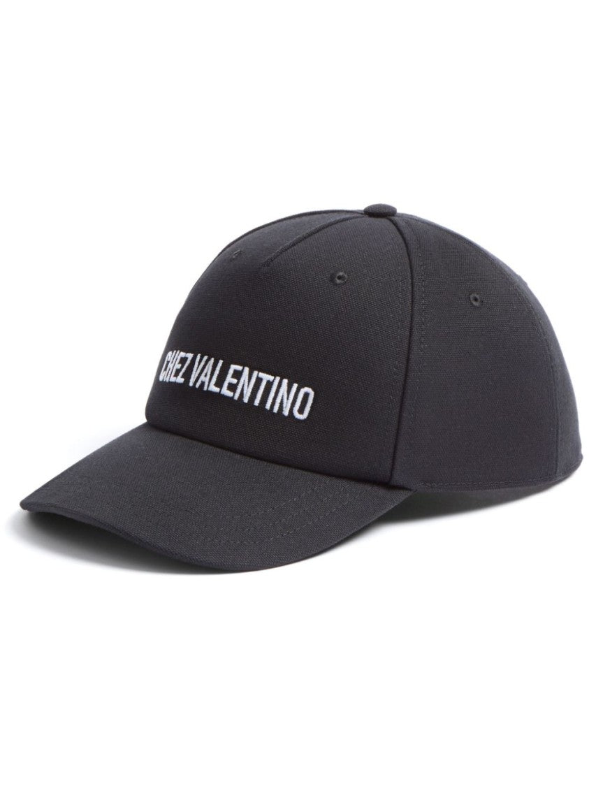 Valentino Structured Black Cap