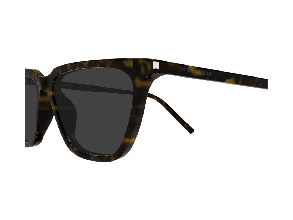 Saint Laurent Sl 889 Sulpice Thin Square Tortoiseshell Sunglasses