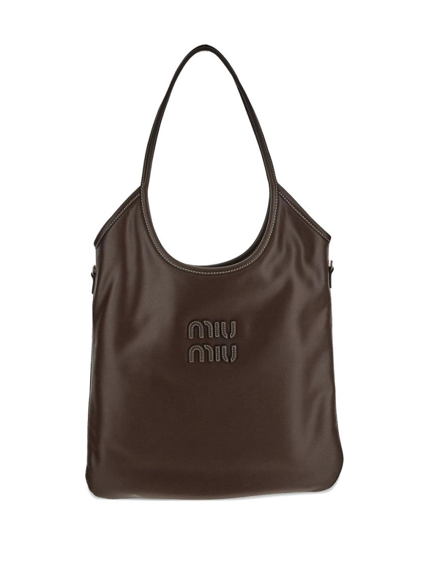 Miu Miu Brown Ivy Leather Bag