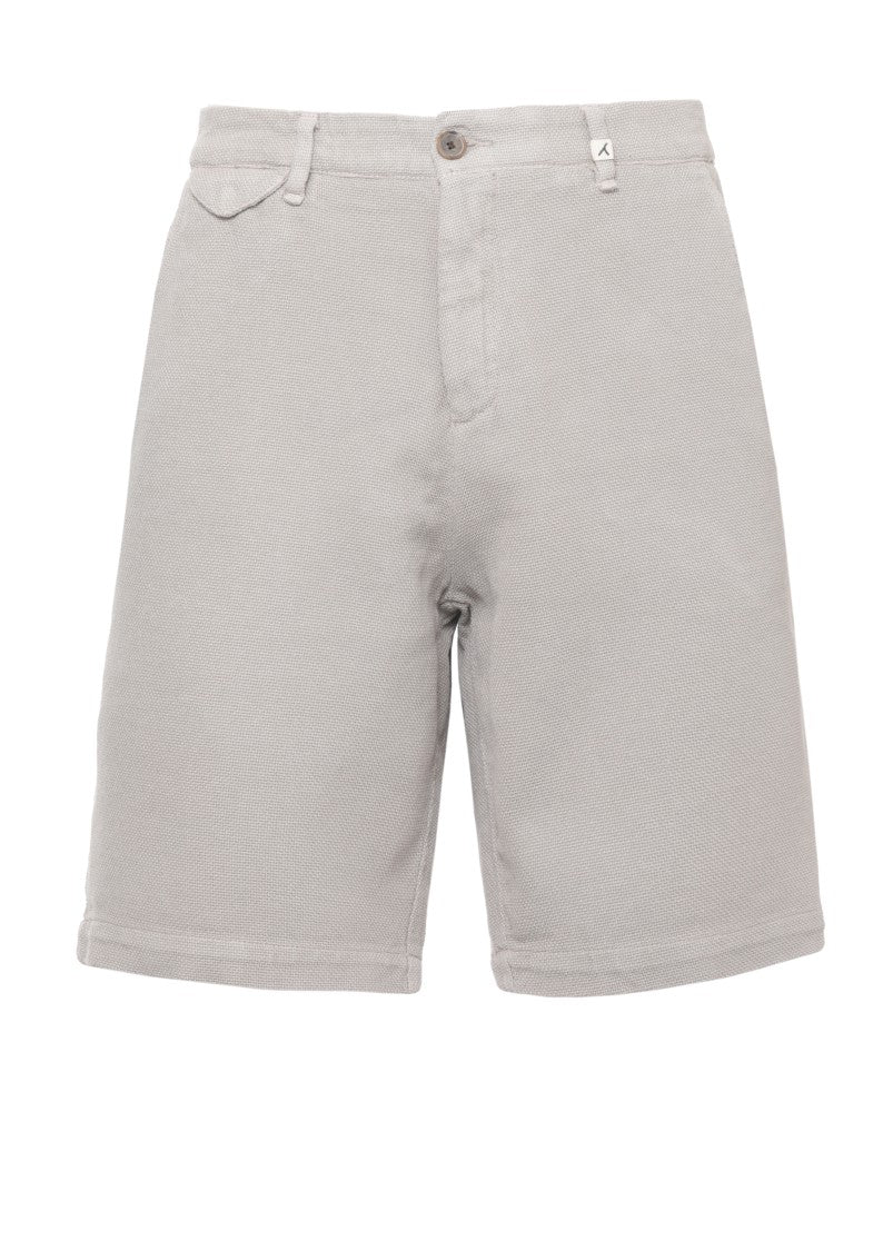 Myths Beige Zeus Cotton-Linen Shorts