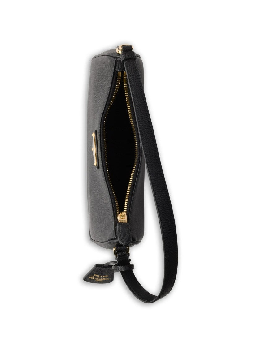 Prada Black Contenitore Maniglia Structured Handbag