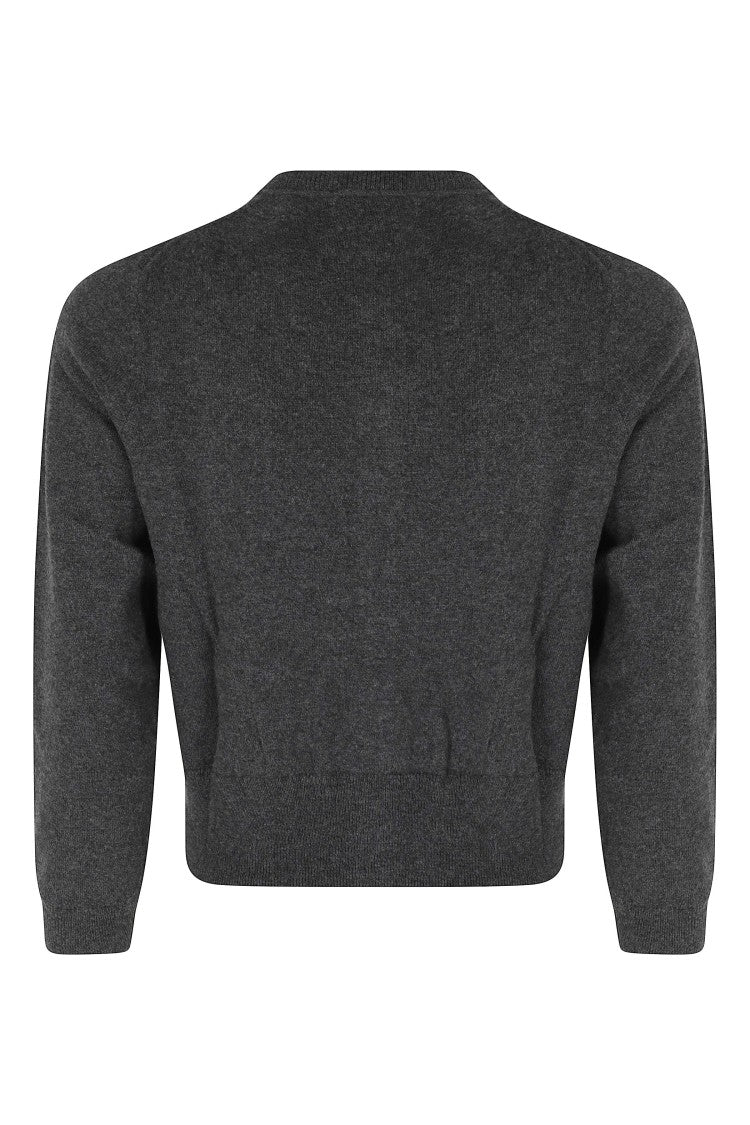 Isabel Marant Étoile Gray Lona Cropped Floral Cotton-Blend Cardigan