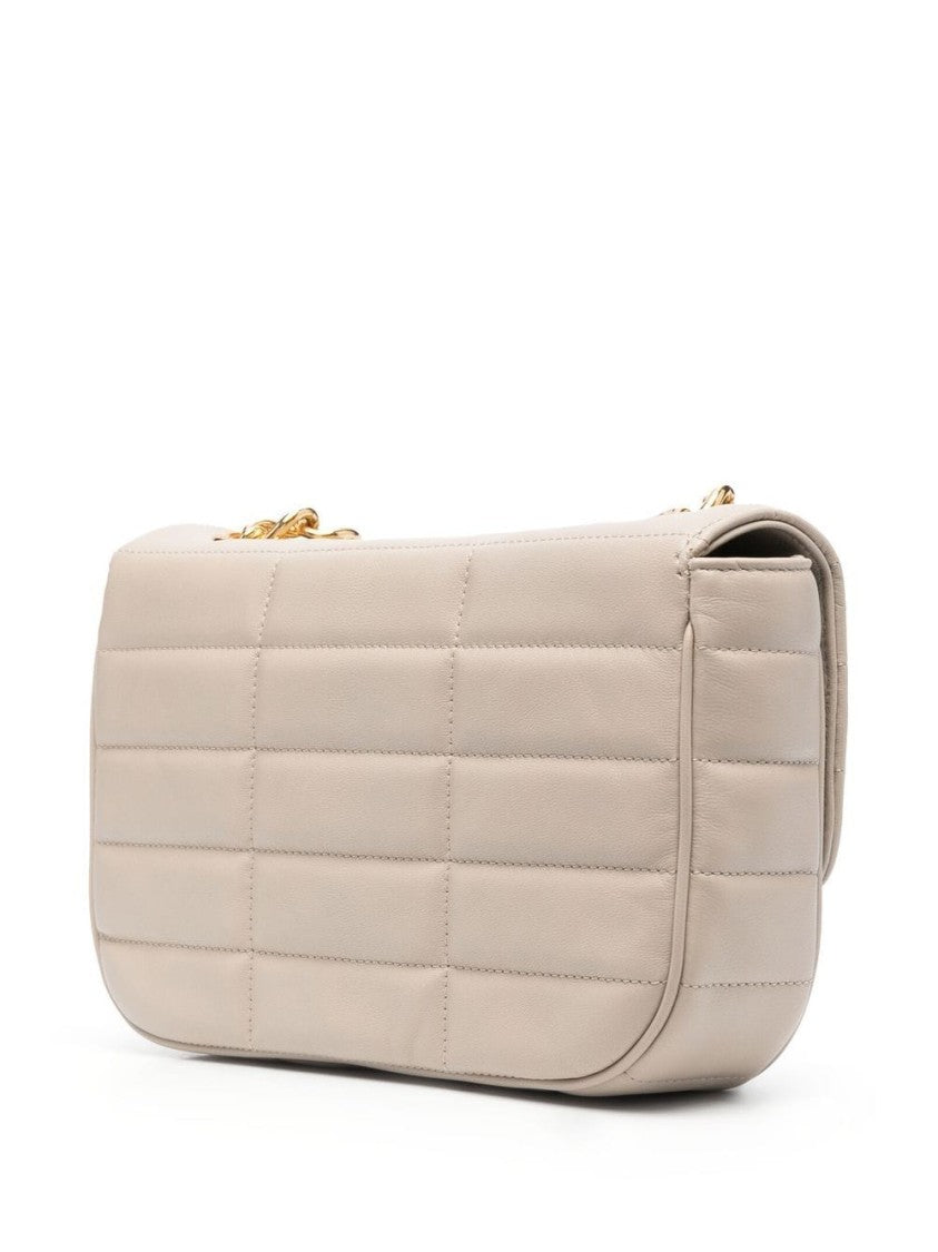 Céline Quilted Logo-Plaque Shoulder Bag