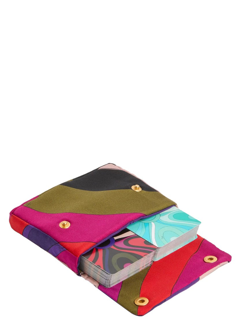 Emilio Pucci 'Marmo' Playing Card Set With Print Case