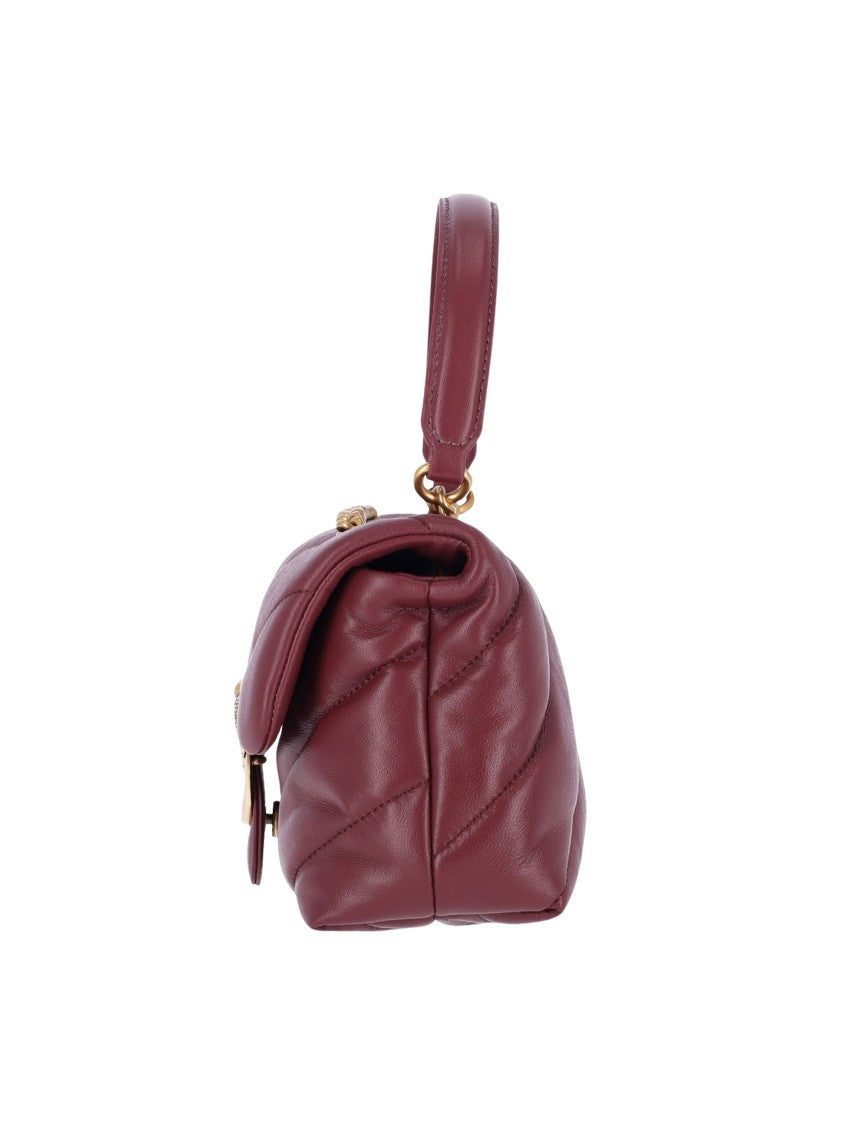 Pinko Love Puff Mini Nappa Leather Quilted Shoulder Bag