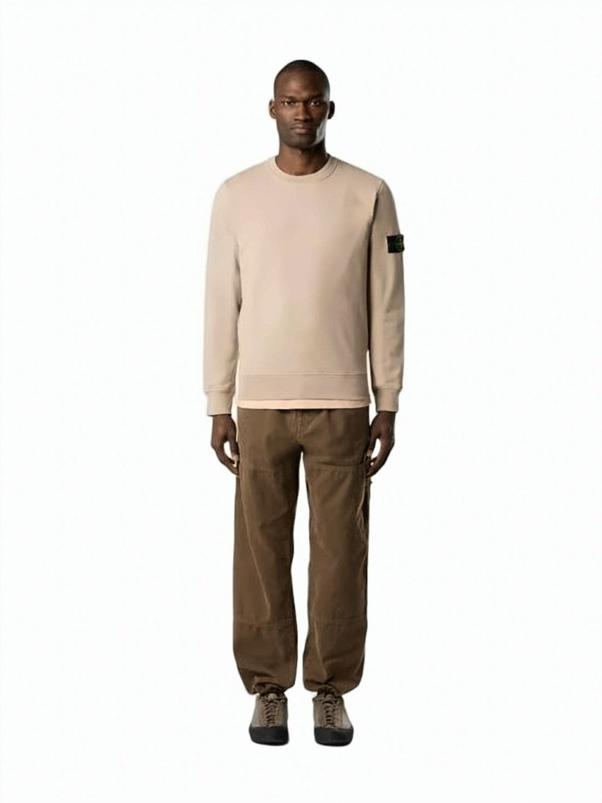 Stone Island Long-Sleeve Sweatshirt With Distinctive Patch Logo