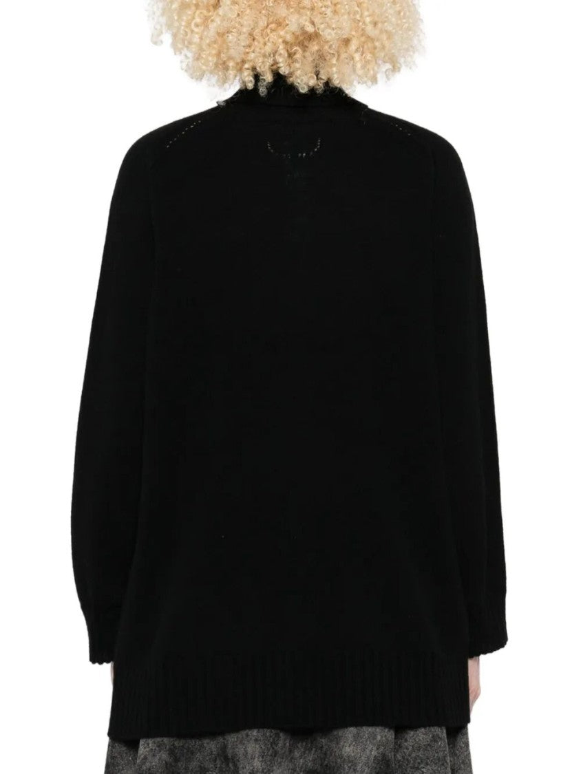 Twin-Set High Neck Cashmere Blend Sweater
