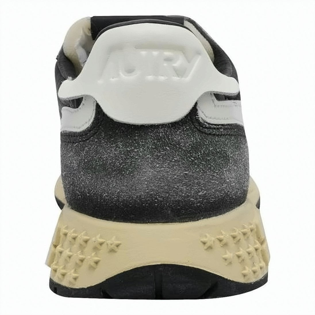 Autry Low-Top Sneakers In Distressed Black And Grey With White Accents