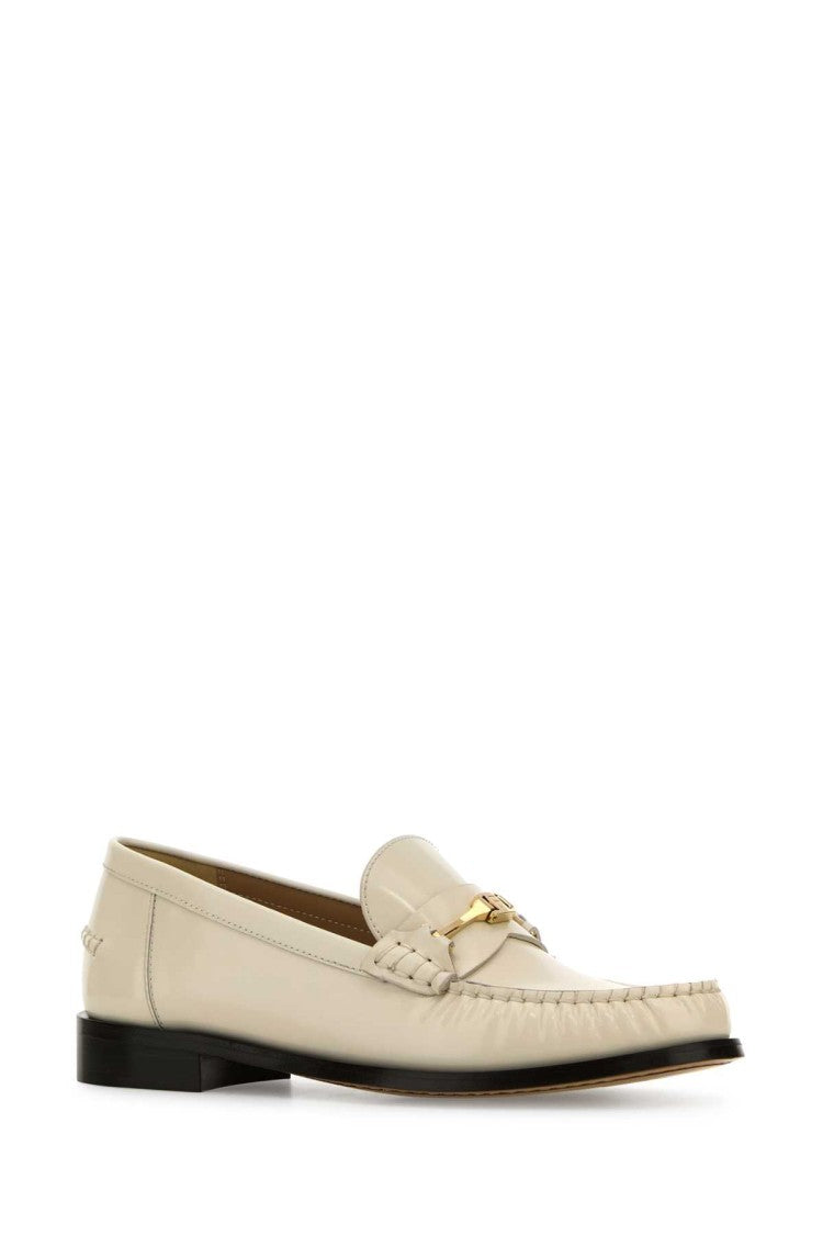 Salvatore Ferragamo Ivory Leather Harry Loafers
