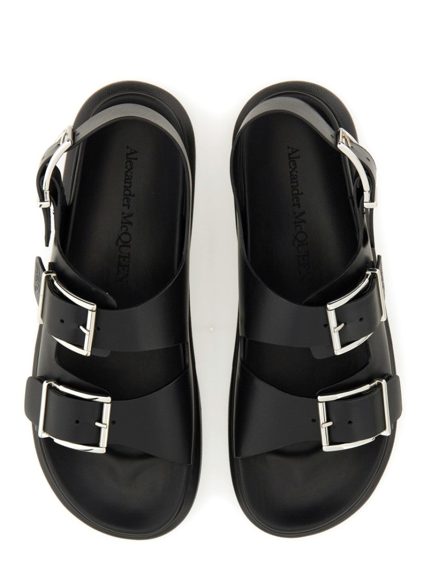 Alexander Mcqueen Leather Sandal