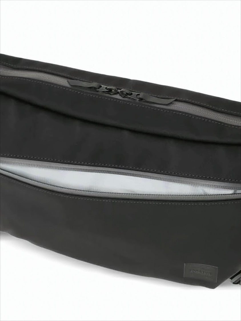 Porter Minimalist Shoulder Bag With Front Zip Pocket
