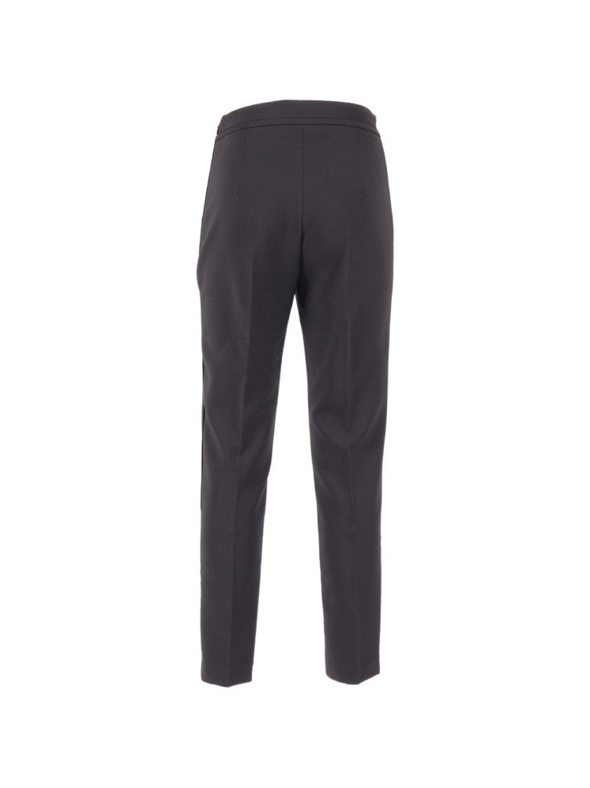 Elisabetta Franchi Regular Fit Straight Leg Pants With Flap Pockets