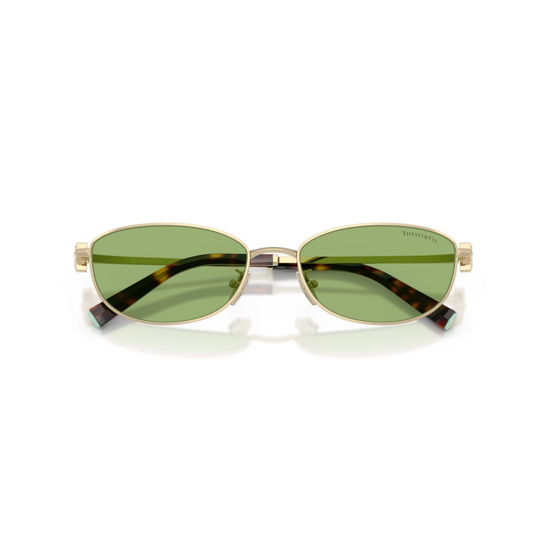 Tiffany & Co. 0Tf3115 Rectangular Gold-Tone Steel Sunglasses
