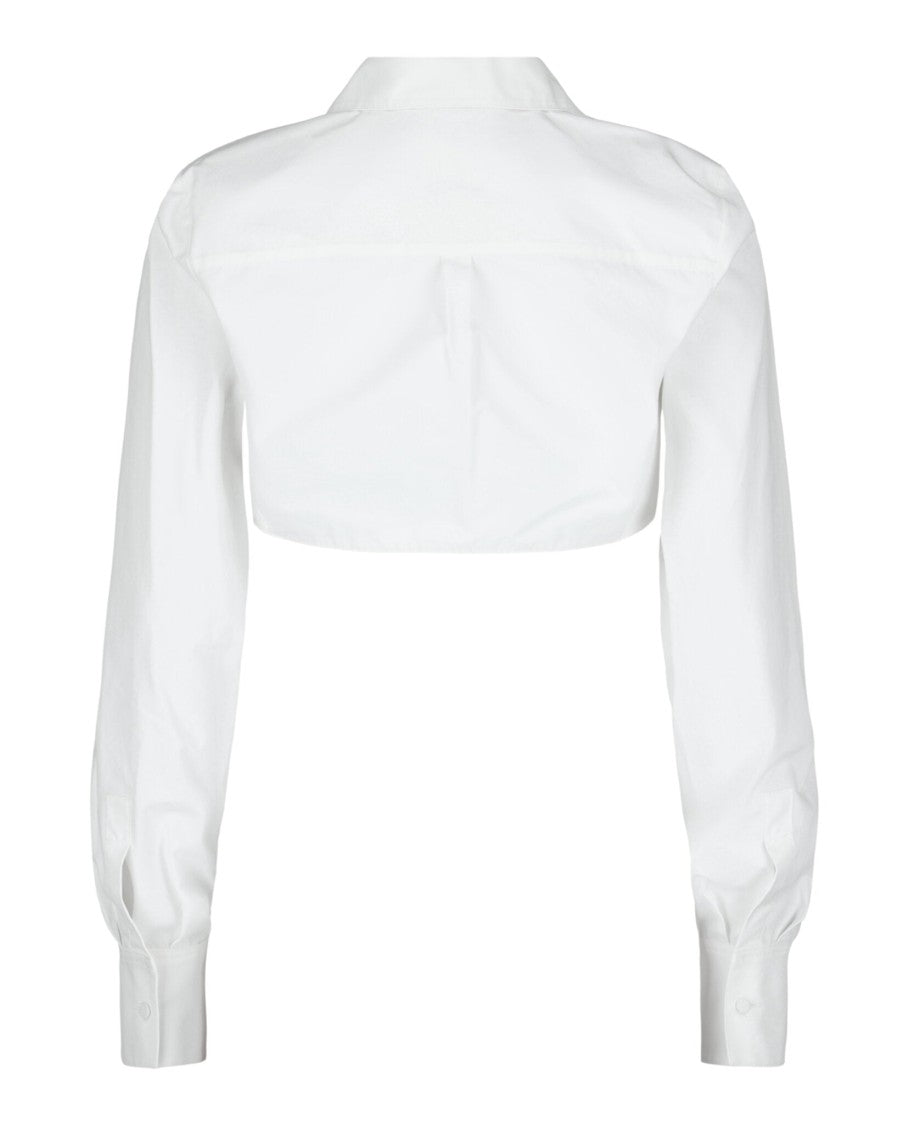 Valentino Cropped Cotton Poplin Shirt