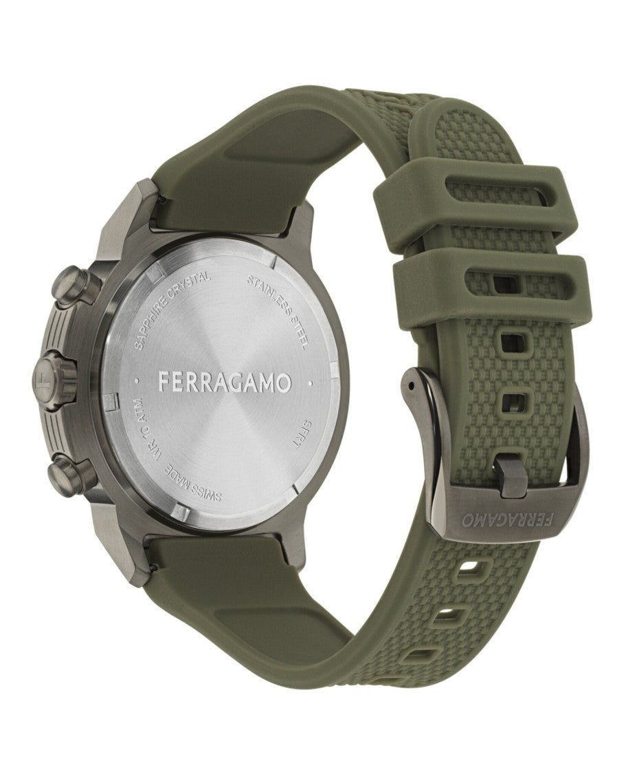 Ferragamo Sport Chrono Silicone Watch