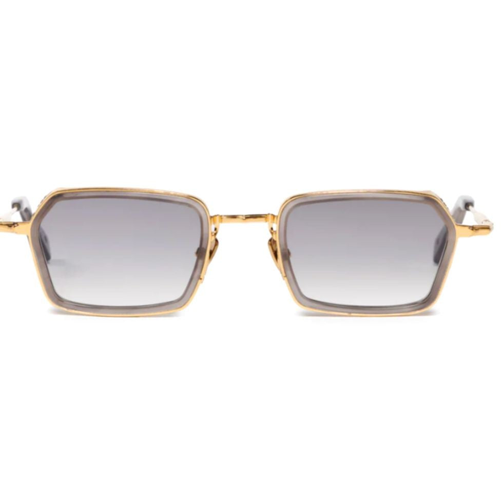 John Dalia Gold Paul Metal Square Sunglasses