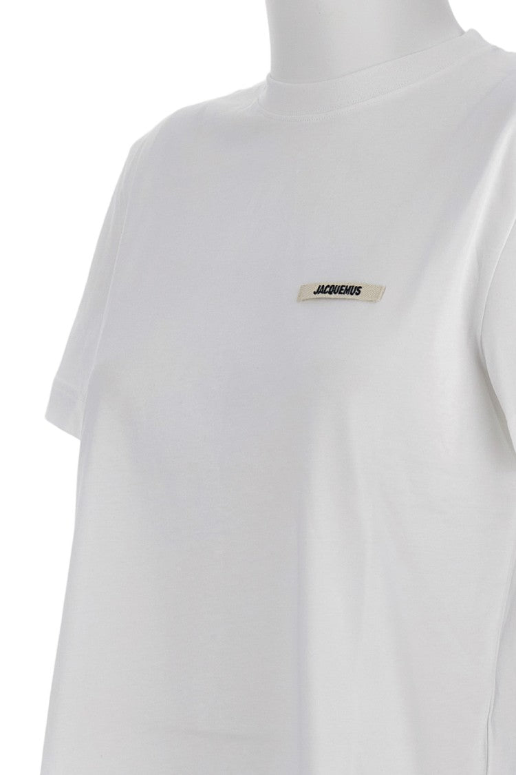 Jacquemus Crew Neck T-Shirt With Logo Label