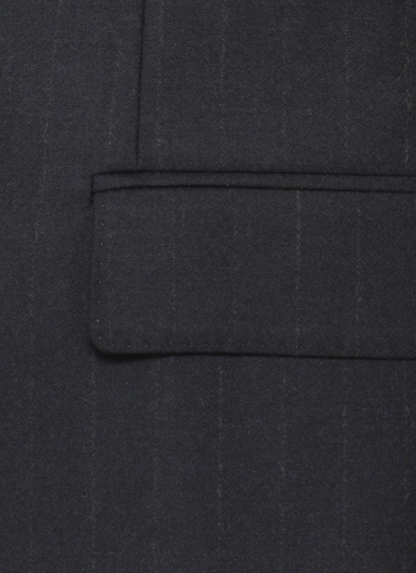 Lardini Blue Pinstriped Tailored Wool Suit