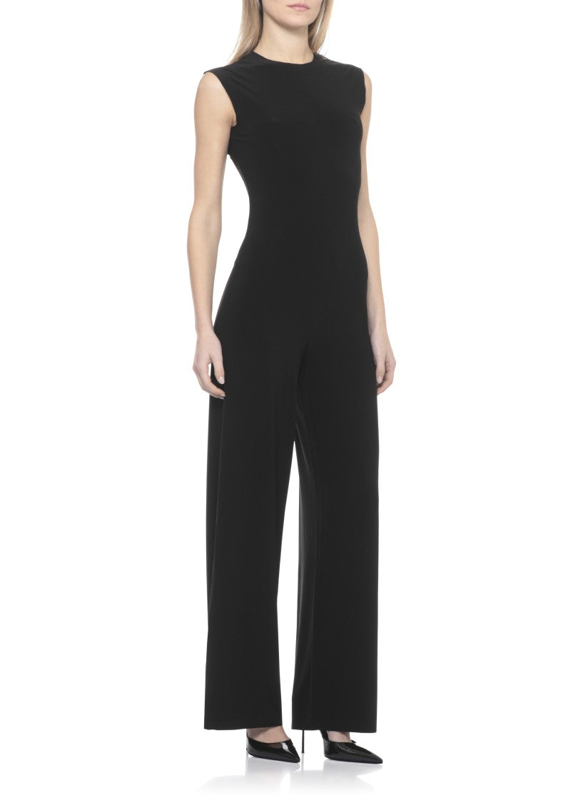 Norma Kamali Sleek Sleeveless Jumpsuit With Rear Zip Fastening